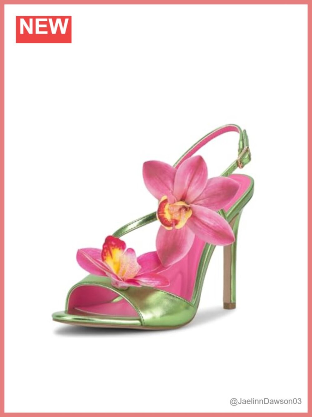 Women's Floral Embroidered Heeled Sandals